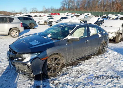 2019 Honda Civic Sport Touring из США, поврежденный, VIN SHHFK7H96KU409137